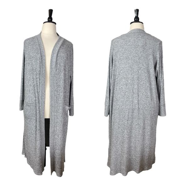 Torrid Cardigan New Knit Duster Open Front Heather Gray Women’s Plus Size 1X - Picture 11 of 11